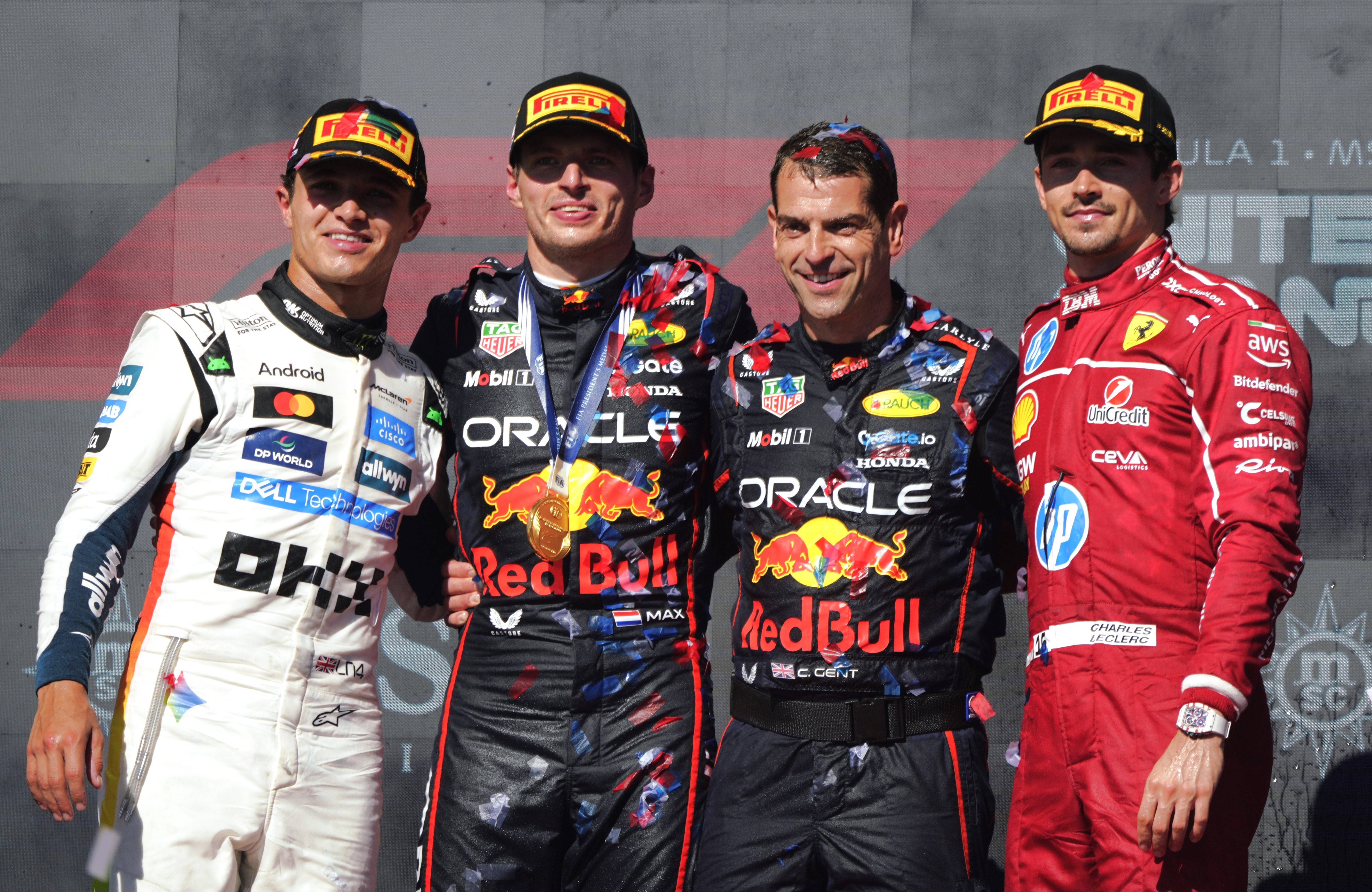 红牛车队险胜雷诺车队,勒克莱尔统治全场 红牛车队险胜雷诺车队,勒克莱尔统治全场